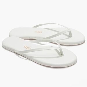TKEES white flip flop sandals